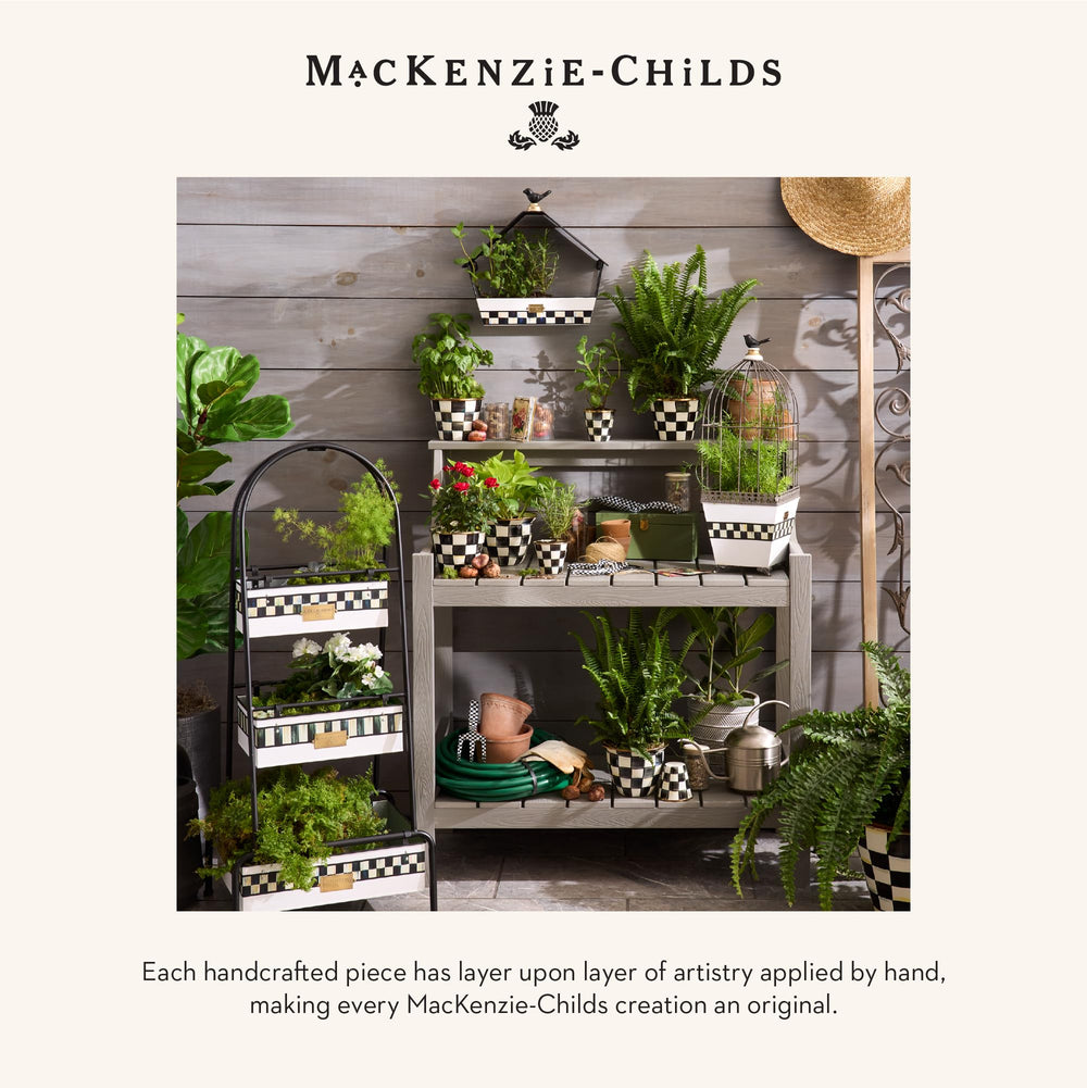 MACKENZIE-CHILDS packaging and label showing gift-ready presentation