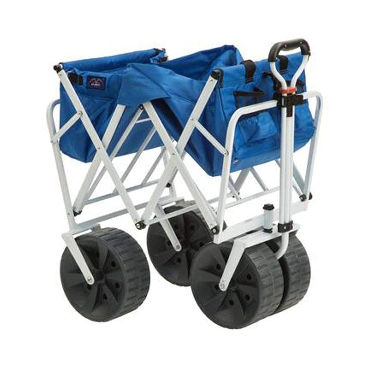 MacSports folded wagon inside carry bag for compact storage and easy transport
