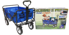 MacSports wagon loaded on a beach demonstrating transport convenience
