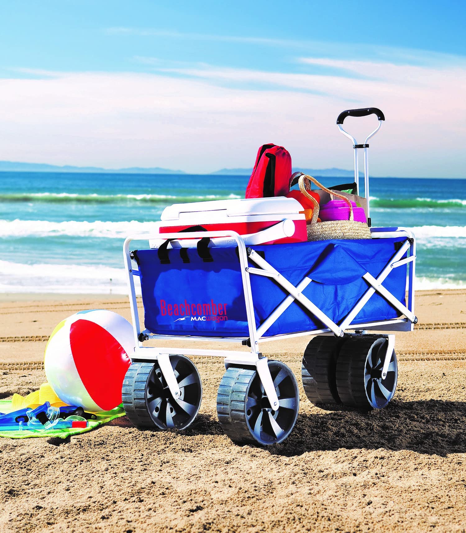 MacSports size comparison with cooler showing spacious capacity and stability