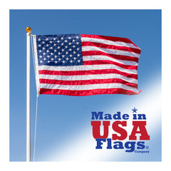 Made in USA Flags front view showing durable 3x5 nylon flag and vivid colors