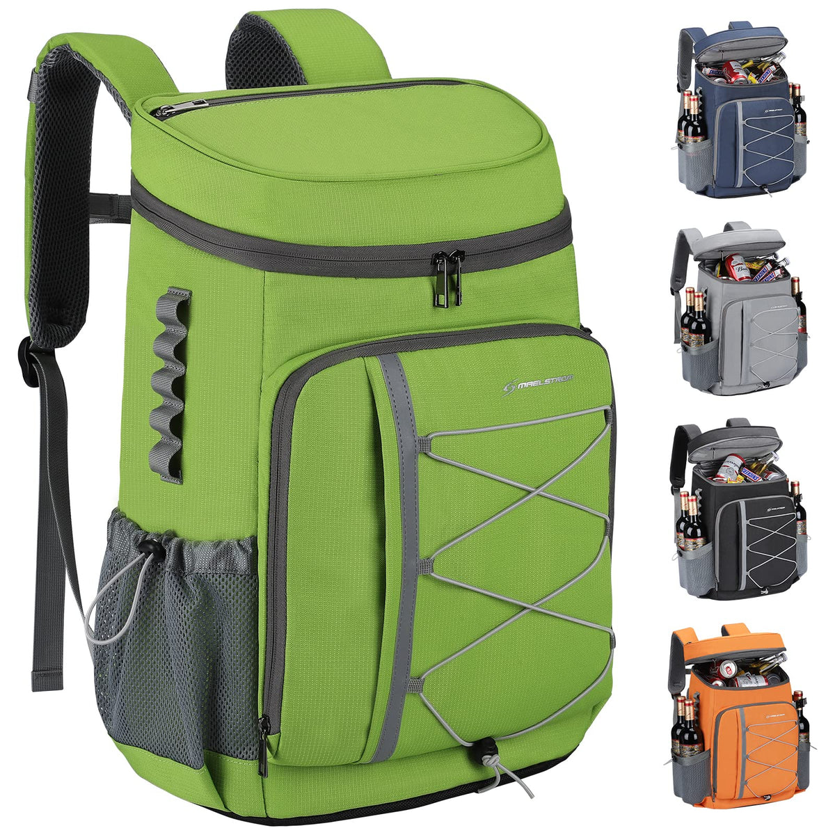 Maelstrom front view showing organized compartments and durable exterior benefit organization