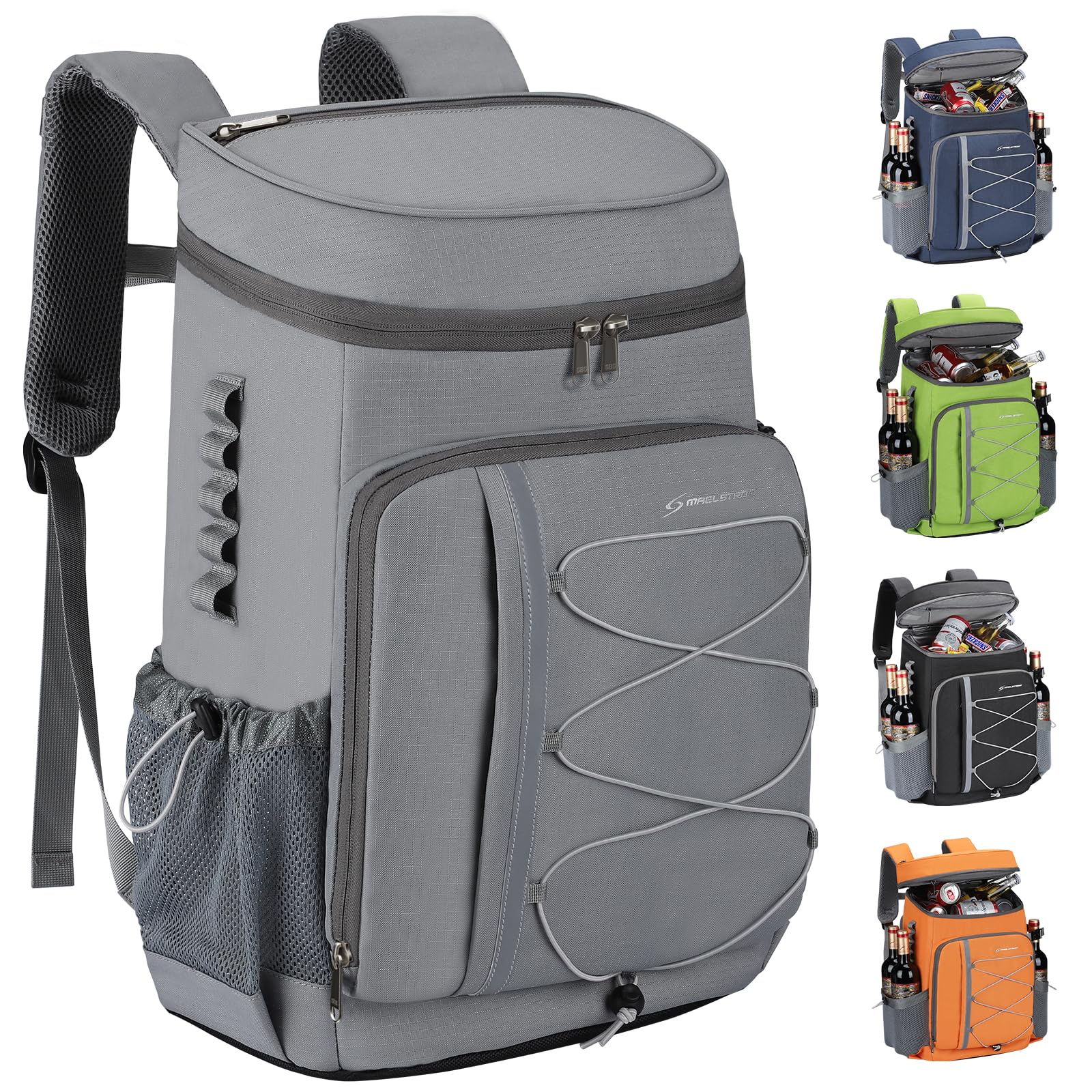Maelstrom front view showing organized compartments and easy access