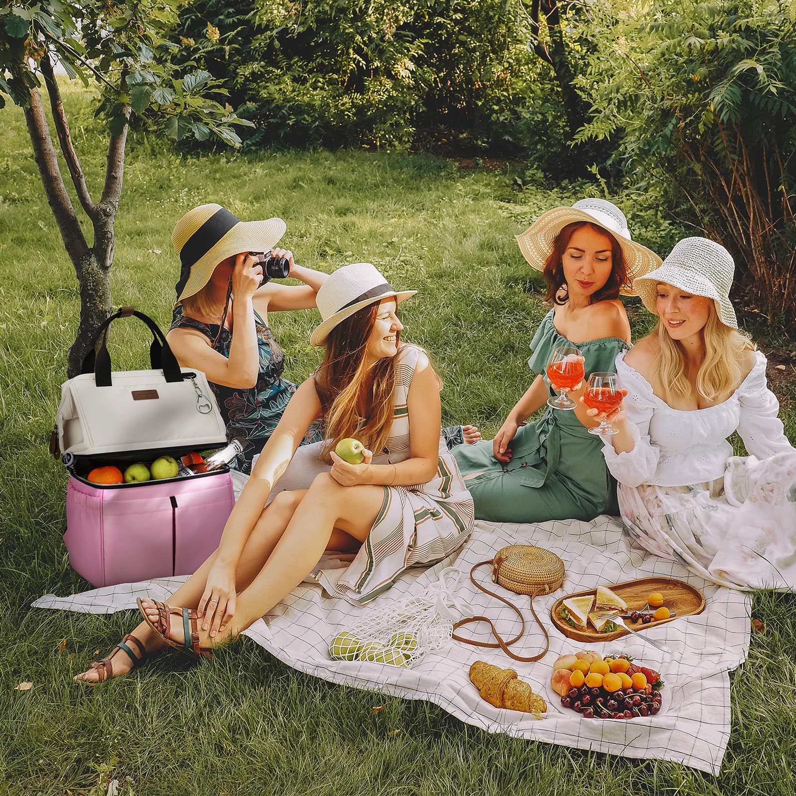 Maelstrom on a beach with picnic gear showing versatile travel and leisure use