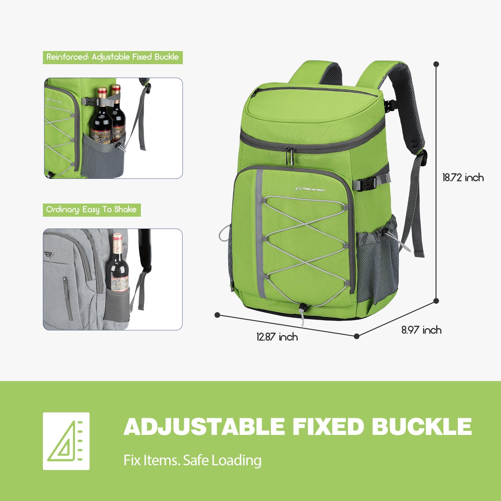 Maelstrom padded back and S-shaped straps showing comfort and weight distribution benefit