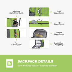 Maelstrom mesh side pocket holding water bottle for quick reach benefit