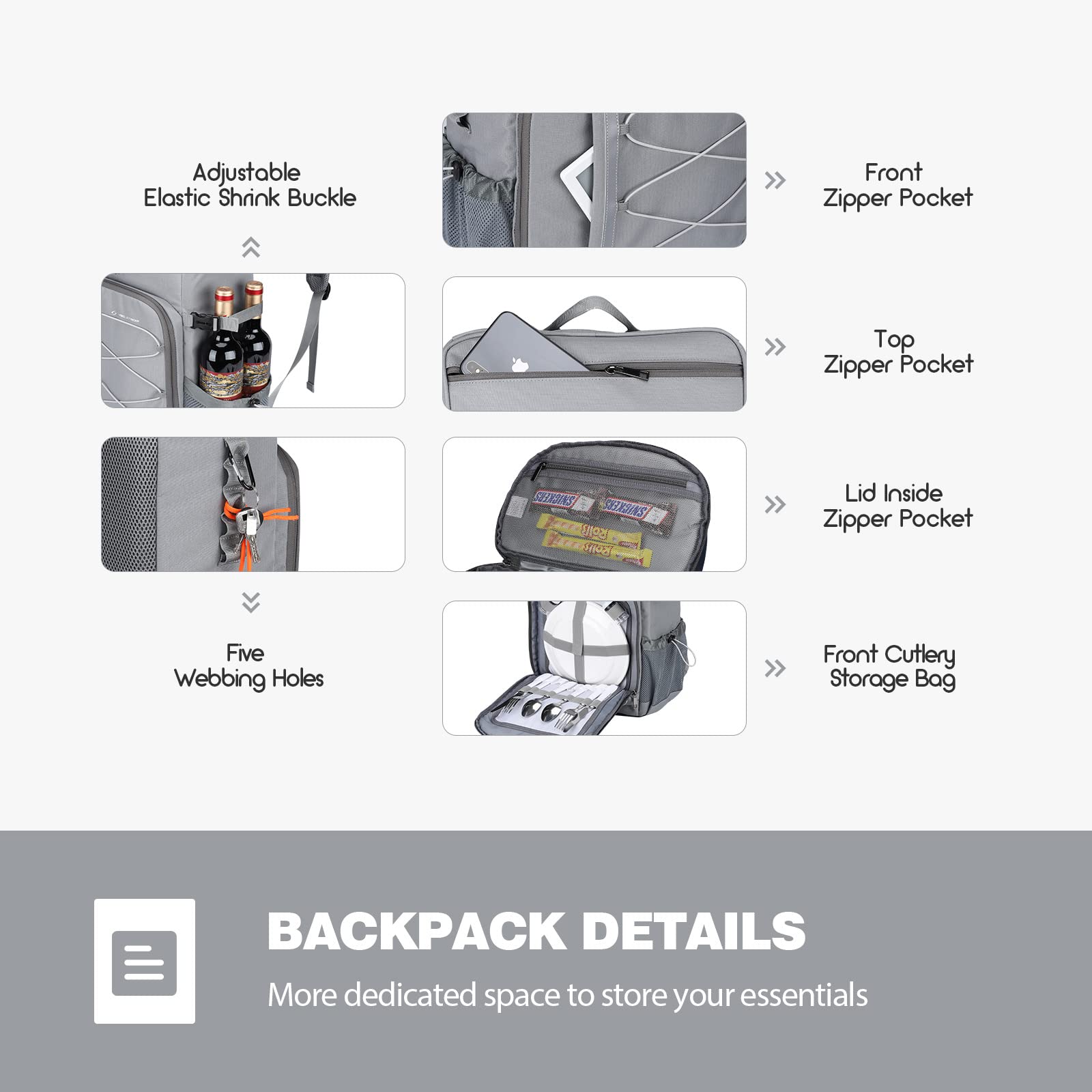 Maelstrom side mesh pocket holding water bottle showing secure on-the-go hydration benefit