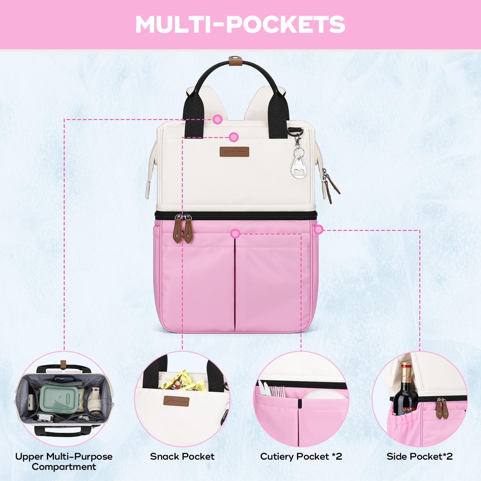 Maelstrom side pocket with bottle showing easy access and secure carry