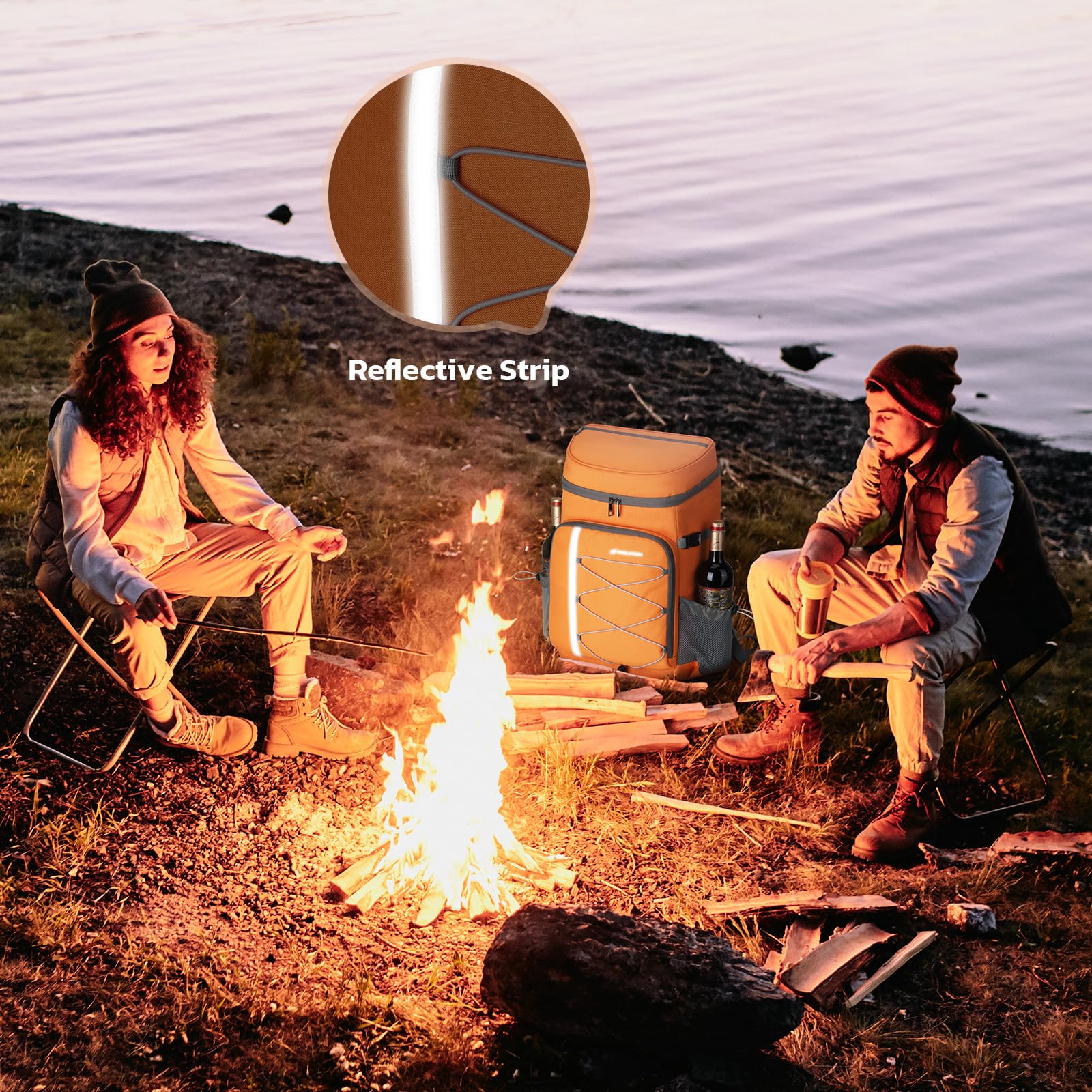 Maelstrom top pocket open with phone snacks and quick-access essentials organized