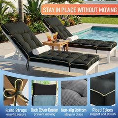 MAGIC ELEPHANT anti-slip back and ties detail ensuring stable secure fit