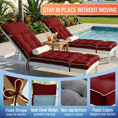 MAGIC ELEPHANT cushion in use on patio lounger for relaxation