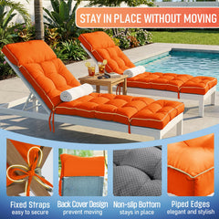 MAGIC ELEPHANT cushion placed on patio chaise in sunlight enhancing outdoor lounging