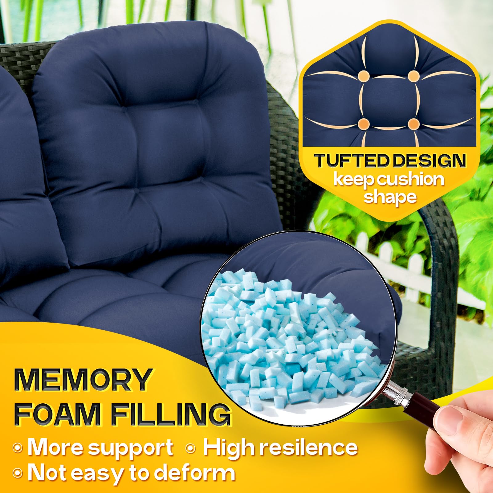 MAGIC ELEPHANT U-shaped cushion viewed from above for secure seat fit