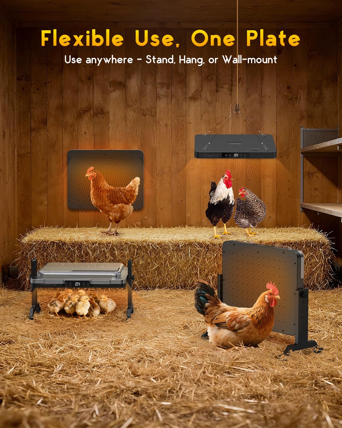 Magicfly brooder plate accessories including legs remote and mounting hardware