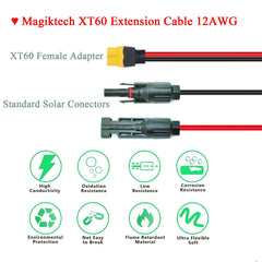 Magiktech coiled 25ft cable emphasizing portability and easy storage benefit
