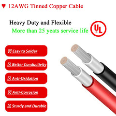 Magiktech exposed 12AWG tinned-copper strands showing durability benefit