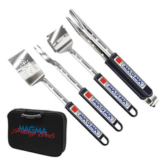 MAGMA tools front packaging showing complete 5-piece set and case, durable travel benefit