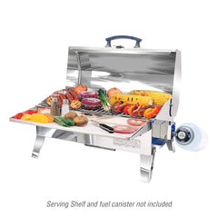 MAGMA Cabo open lid with 162 sq. in. grate demonstrating even cooking surface