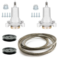 Magorfas kit front packaging showing included spindles and belt, clear parts ID benefit