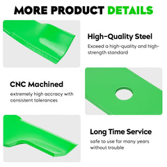 Magorfas blade installed on a 60-inch John Deere deck showing accurate fit and performance