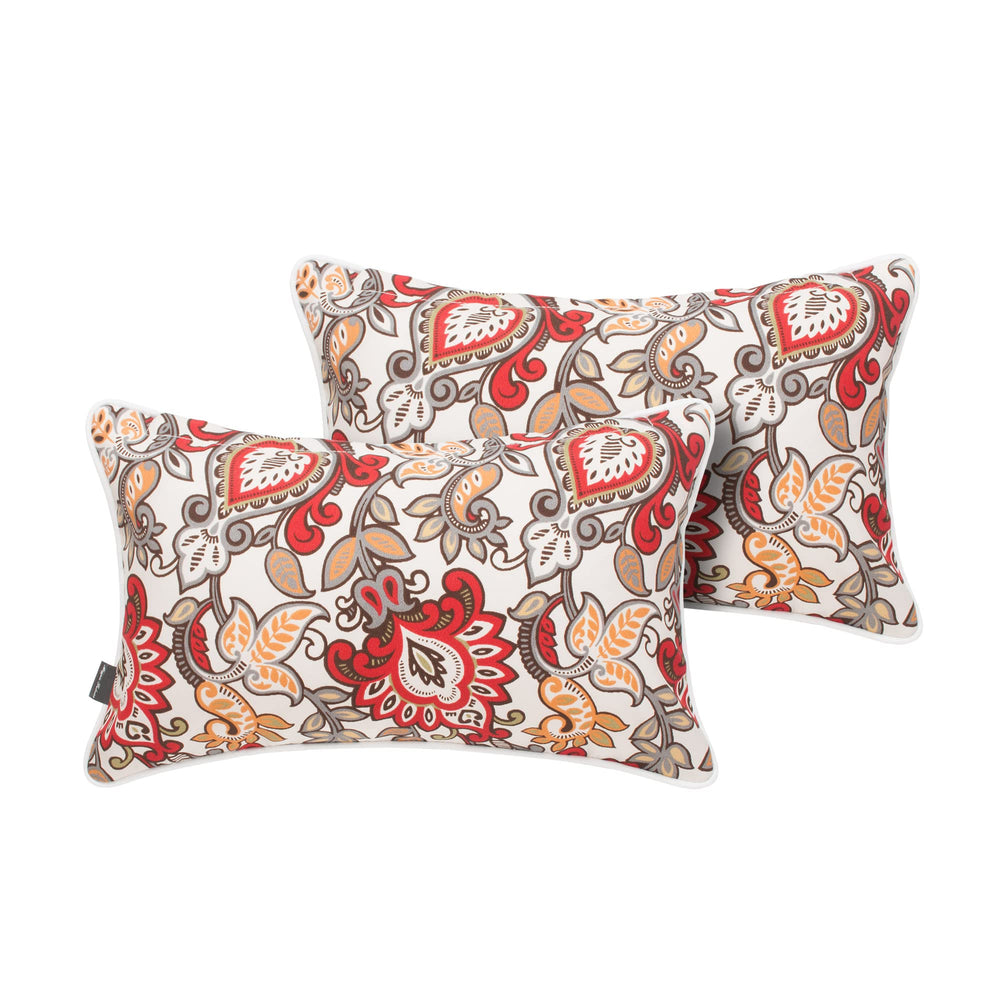 Magpie Fabrics pillows as sofa accents in bedroom demonstrating decorative versatility