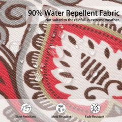 Magpie Fabrics close-up of canvas polyester texture highlighting water-resistant coating and vivid print