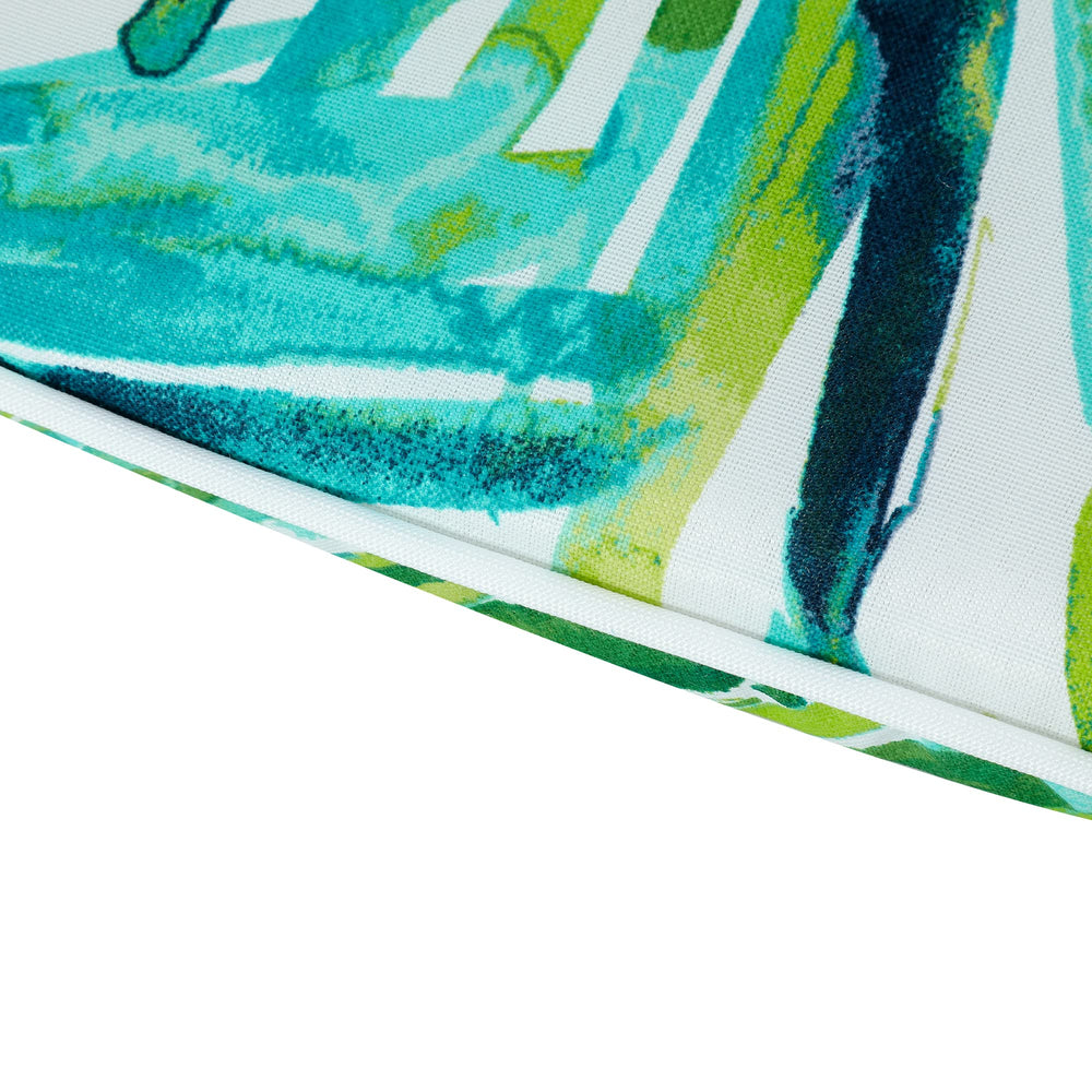 Magpie Fabrics used as a floor meditation cushion showing versatile indoor-outdoor use
