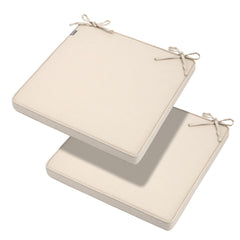 Magpie Fabrics front view of beige two-pack showing neat fit and durable cover