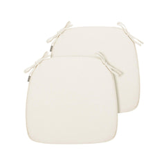 Magpie Fabrics front view cream beige cushion showing neat fit and comfort