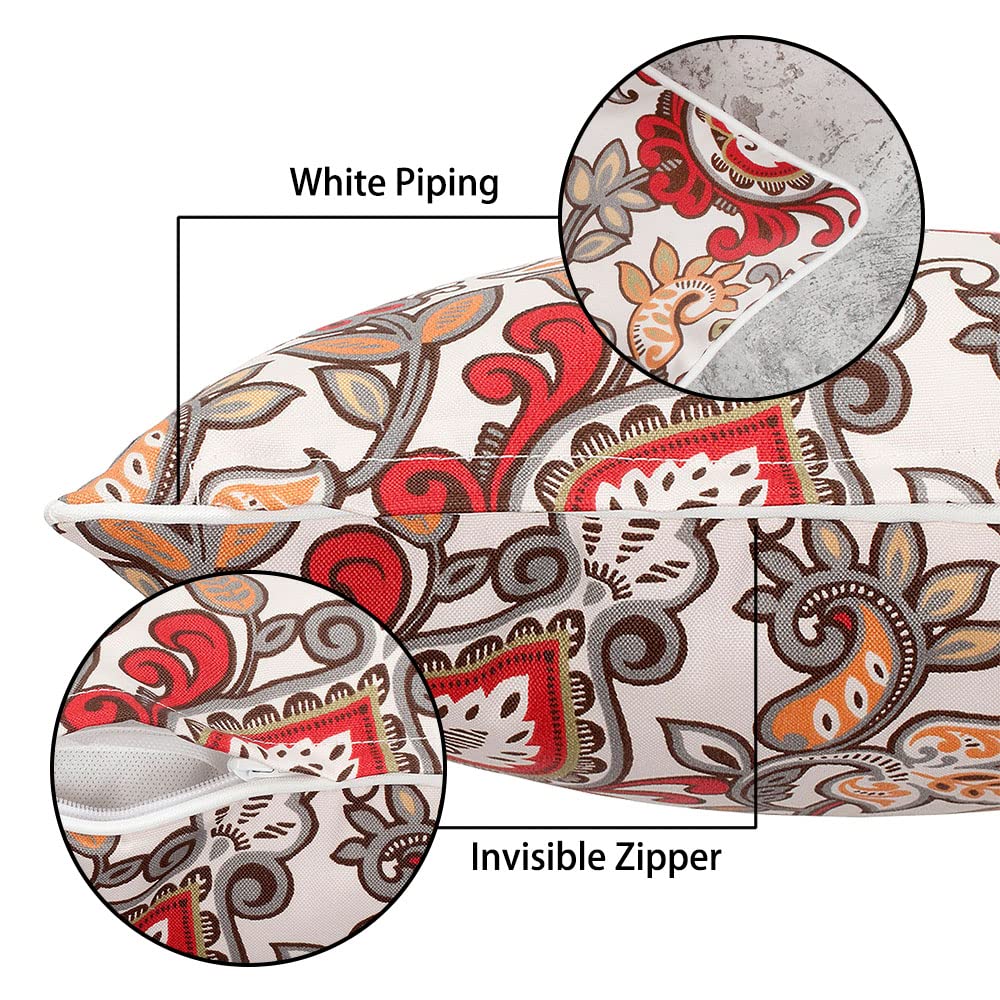 Magpie Fabrics pillows styled on a patio chaise conveying colorful outdoor decor refresh