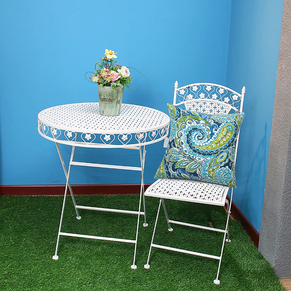 Magpie Fabrics styled on a patio set showing weather-ready outdoor decor