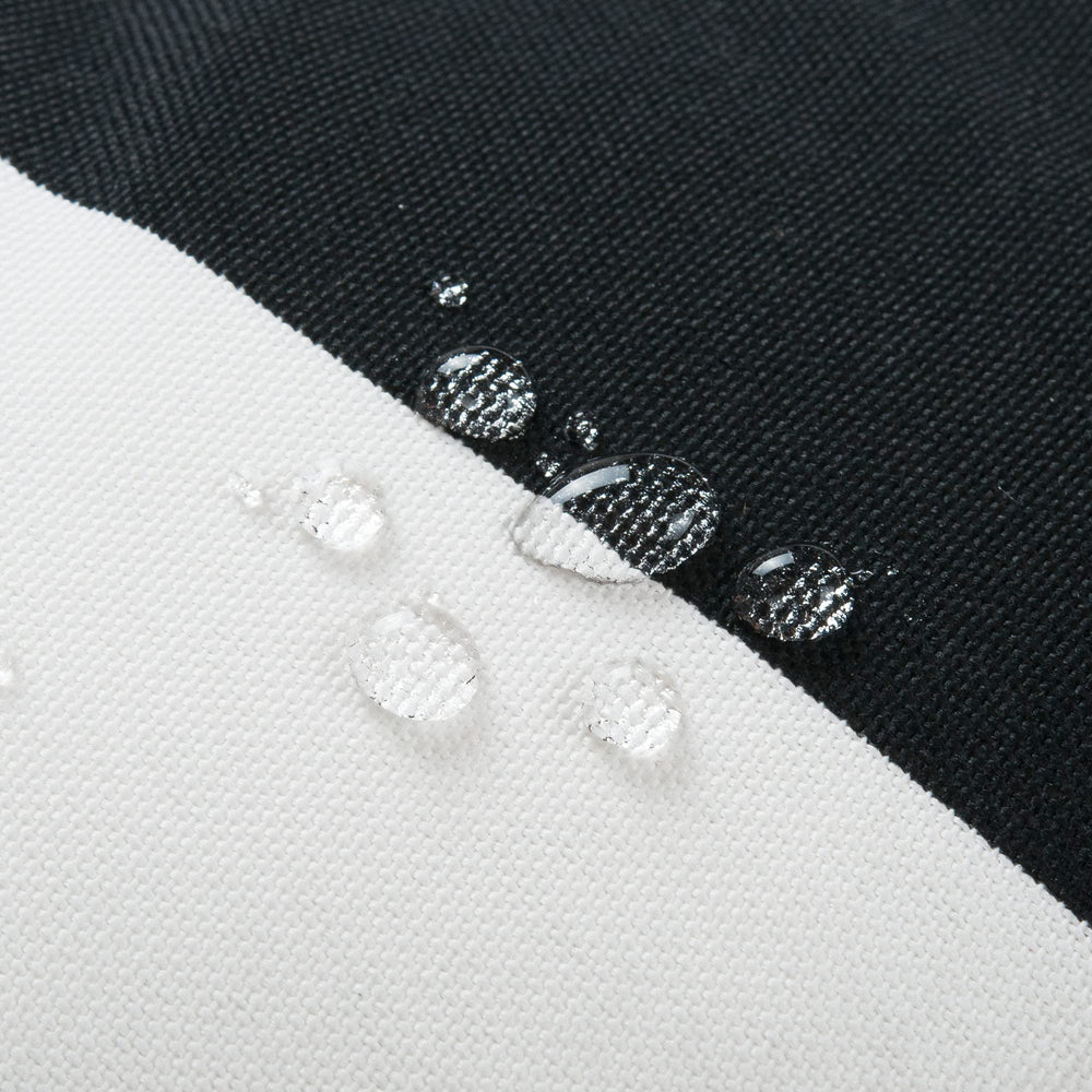 Magpie Fabrics side profile showing 4-inch thickness delivering supportive seating