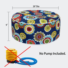 Magpie Fabrics inflated side profile demonstrating sturdy support up to 300 pounds