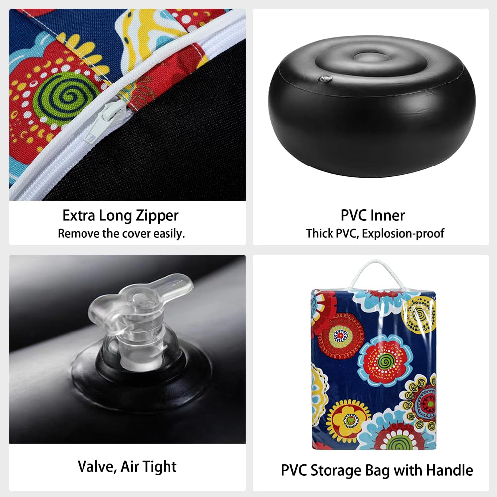 Magpie Fabrics valve and thick PVC liner detail emphasizing durable construction