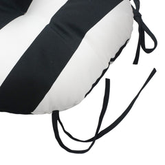 Magpie Fabrics reinforced ties and stitching detail for secure attachment to chairs