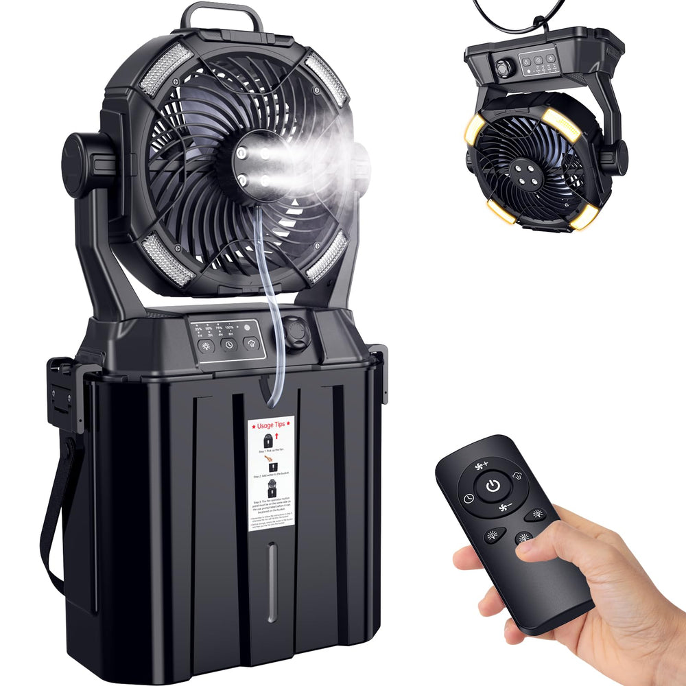 MAGTHIC front view with bucket showing portable outdoor cooling benefit