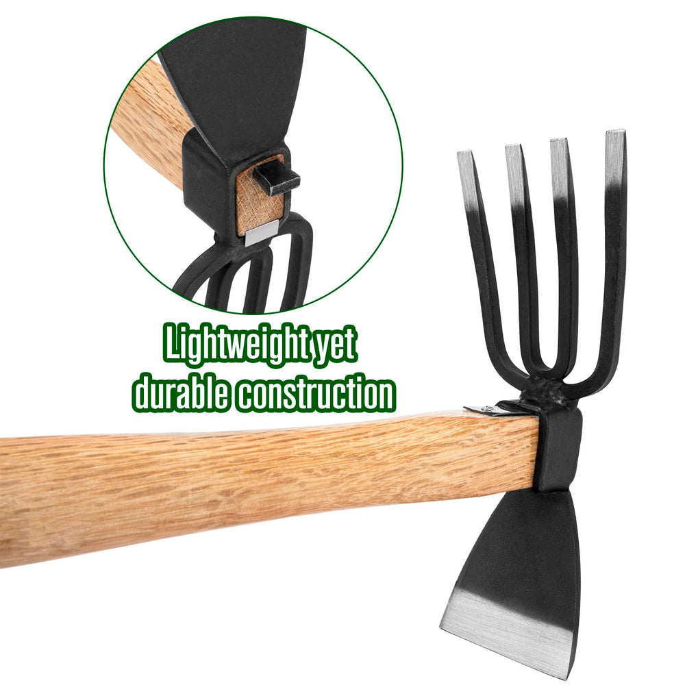 MAHOOMMAKH tool next to ruler showing 15-inch handle for easy reach and leverage