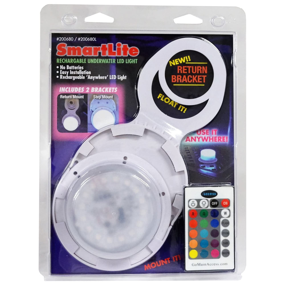 Main Access Smart Lite front view showing LED face and color options for bright ambiance