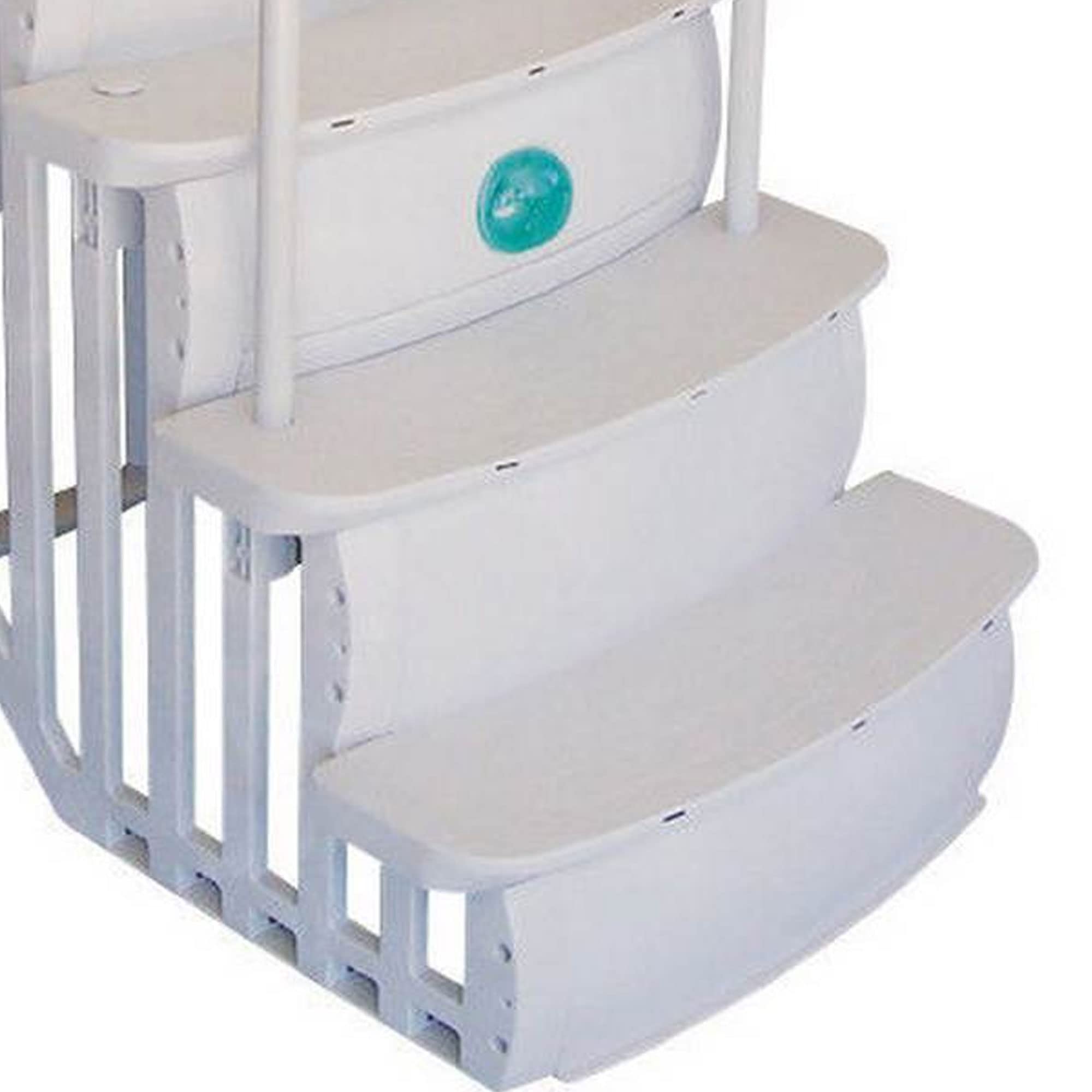 Main Access Smart Lite mounted on a pool step providing even underwater illumination