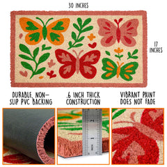 MAINEVENT close-up of coir texture showing scraping fibers to remove dirt