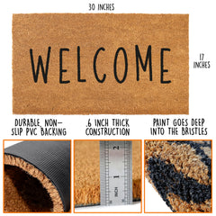 MAINEVENT close-up of coco fibers showing durable scraping texture