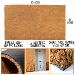 MAINEVENT close-up coir texture highlighting fiber density for durable printing
