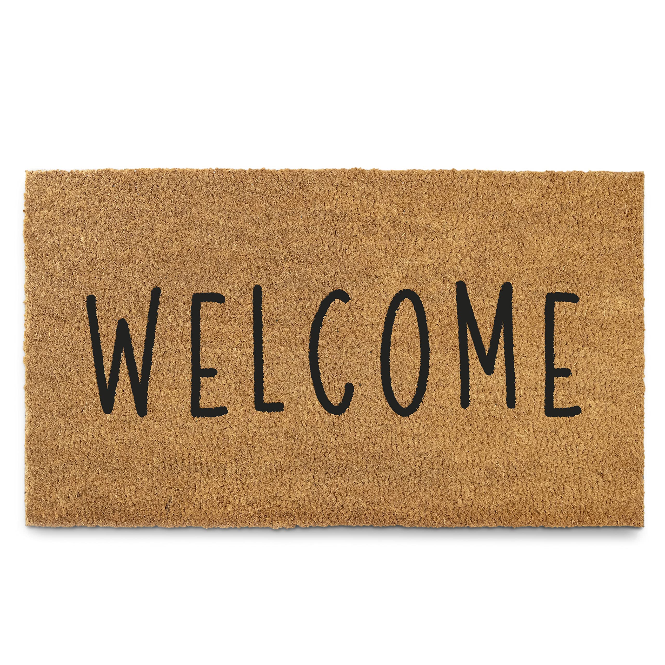 MAINEVENT front view welcome mat showing design and curb appeal
