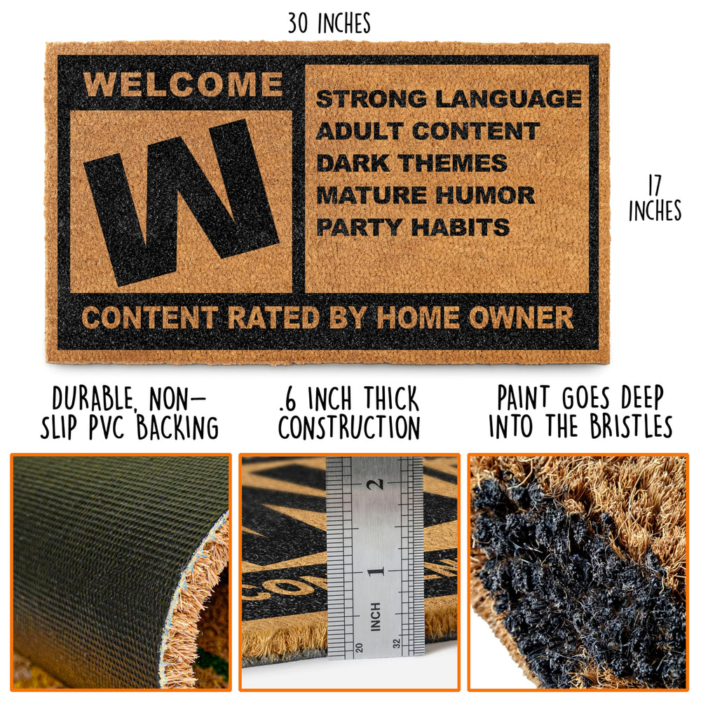 MAINEVENT close-up of natural coir fibers highlighting durable scraping texture benefit