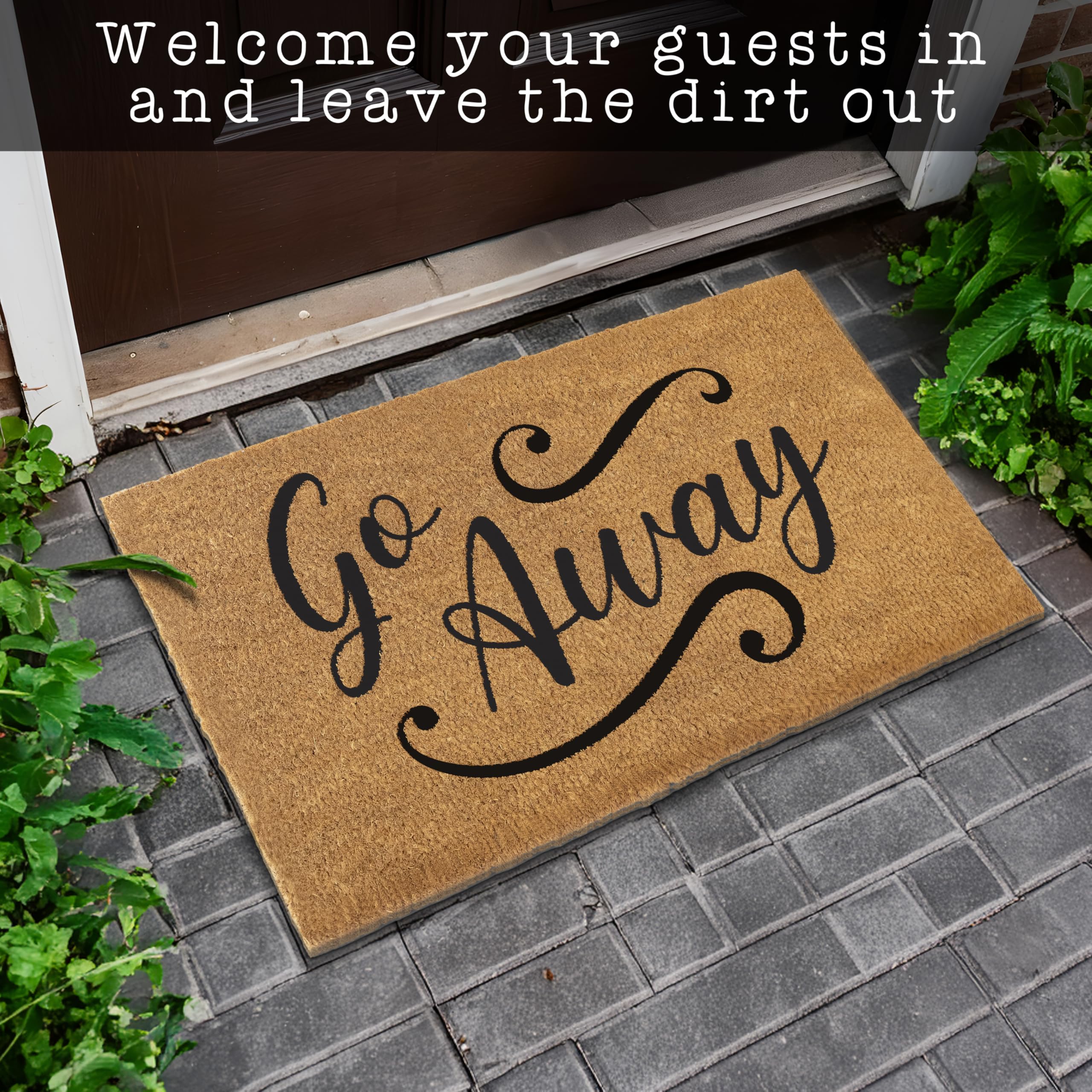 MAINEVENT gift-wrapped doormat presented as a funny present