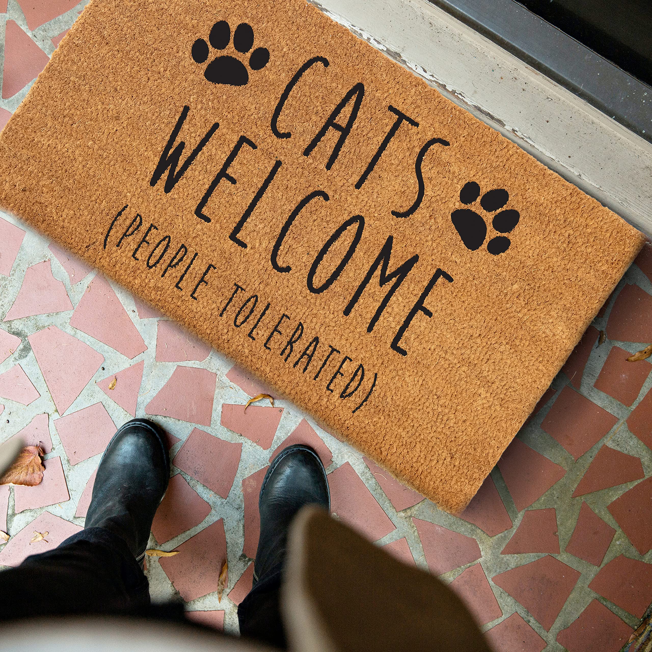 MAINEVENT doormat rolled and packaged, ready to ship as a gift or purchase