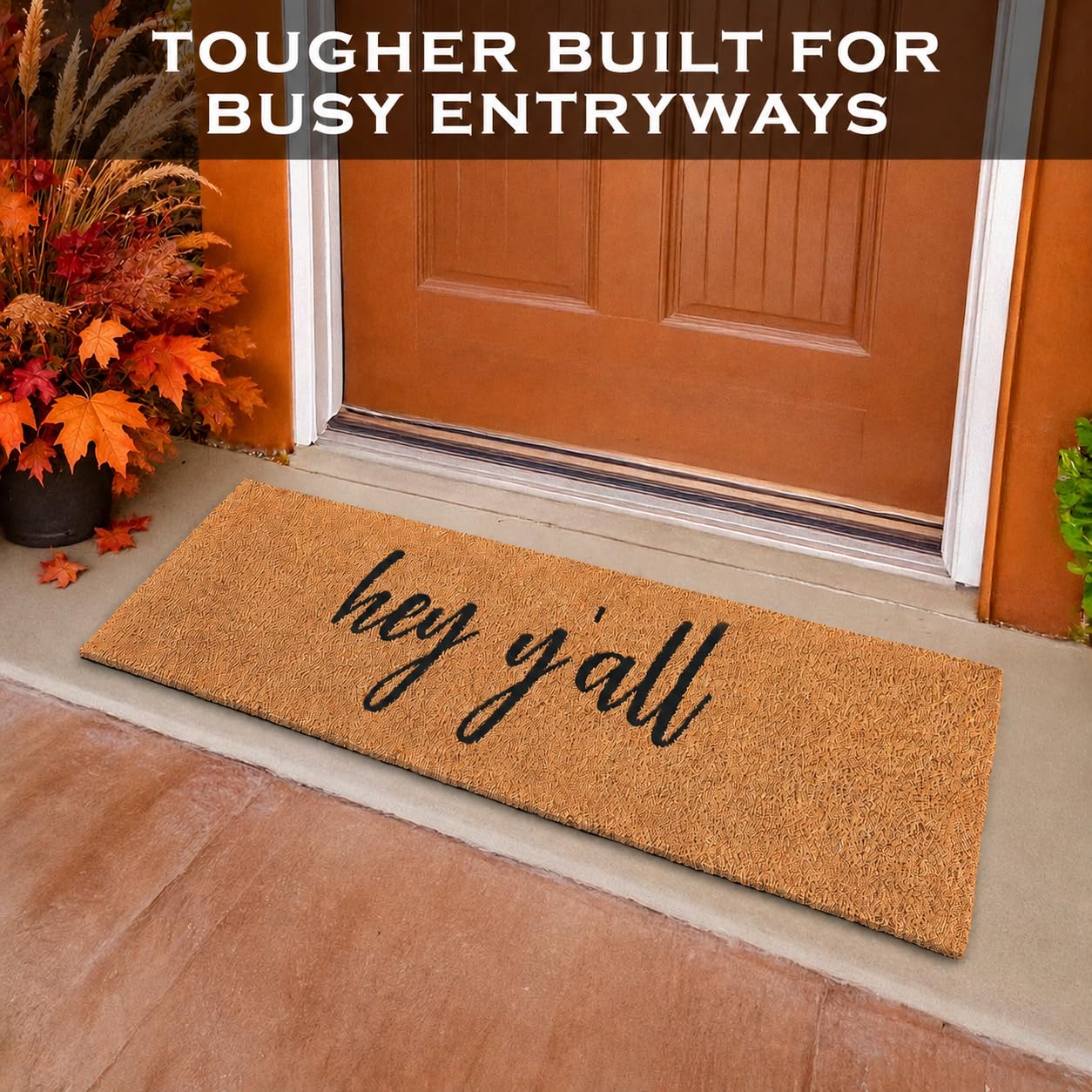 MAINEVENT non-slip PVC backing detail providing stable placement and safety