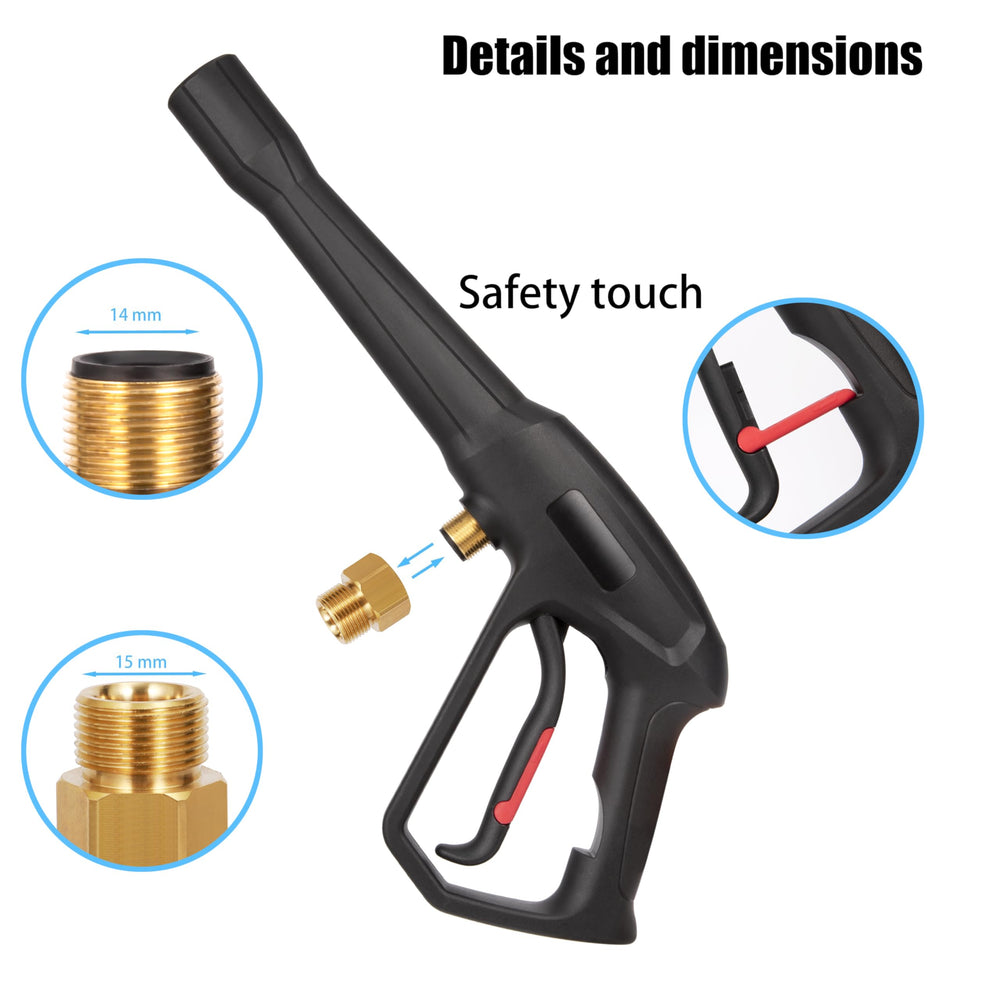 Mairbear close-up of M22 fitting connection demonstrating universal compatibility benefit