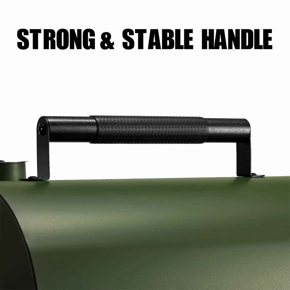 MAISON HUIS tabletop grill cooking burgers at a tailgate delivering authentic charcoal flavor