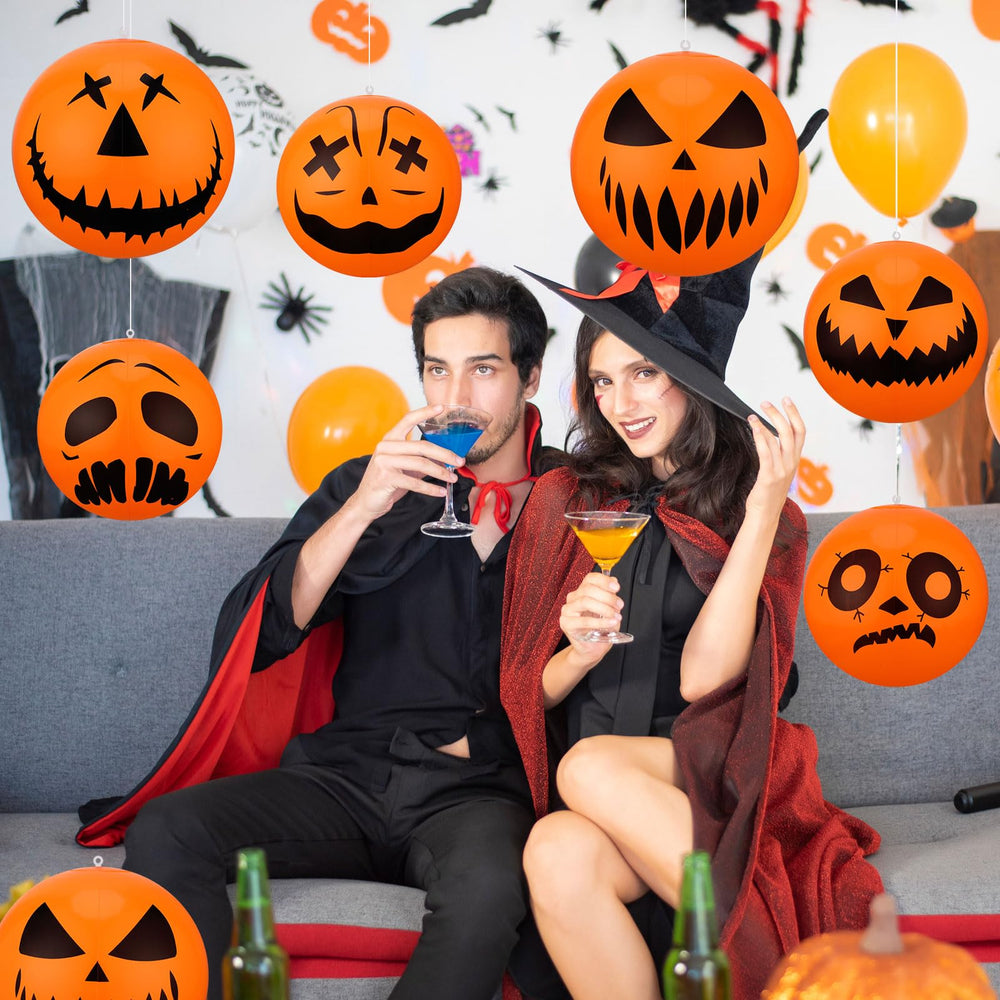 Maitys group of pumpkins in party scene adding bold Halloween atmosphere